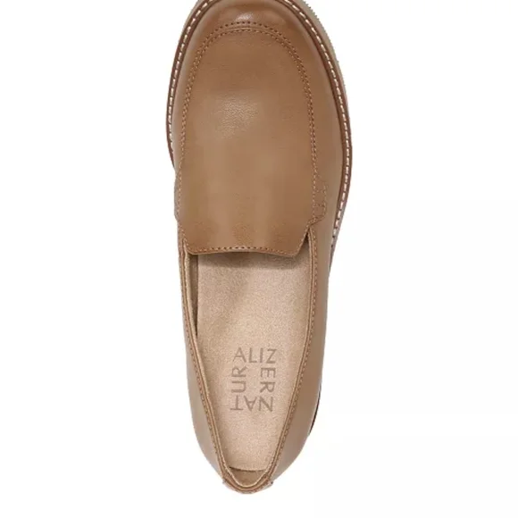 Naturalizer Brown Chunky Heel Loafers - Picture 3 of 5